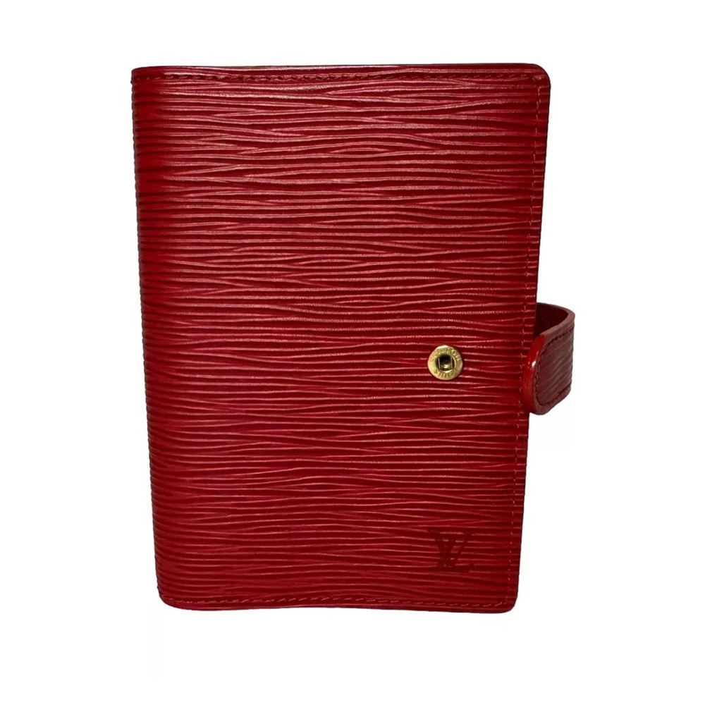 GORGEOUS Louis Vuitton Red Epi Leather Agenda PM Day Planner